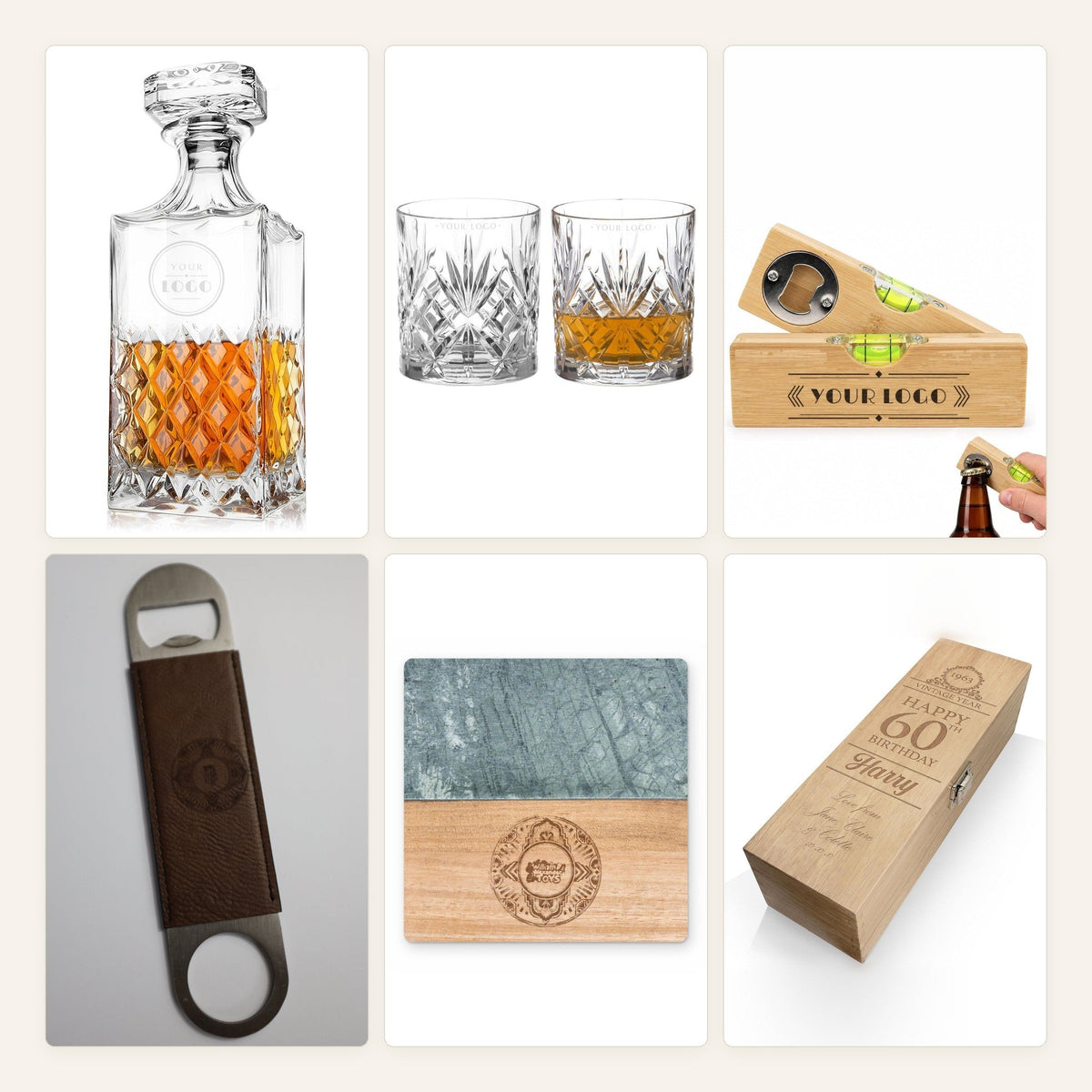 Engraved Barware – sample products