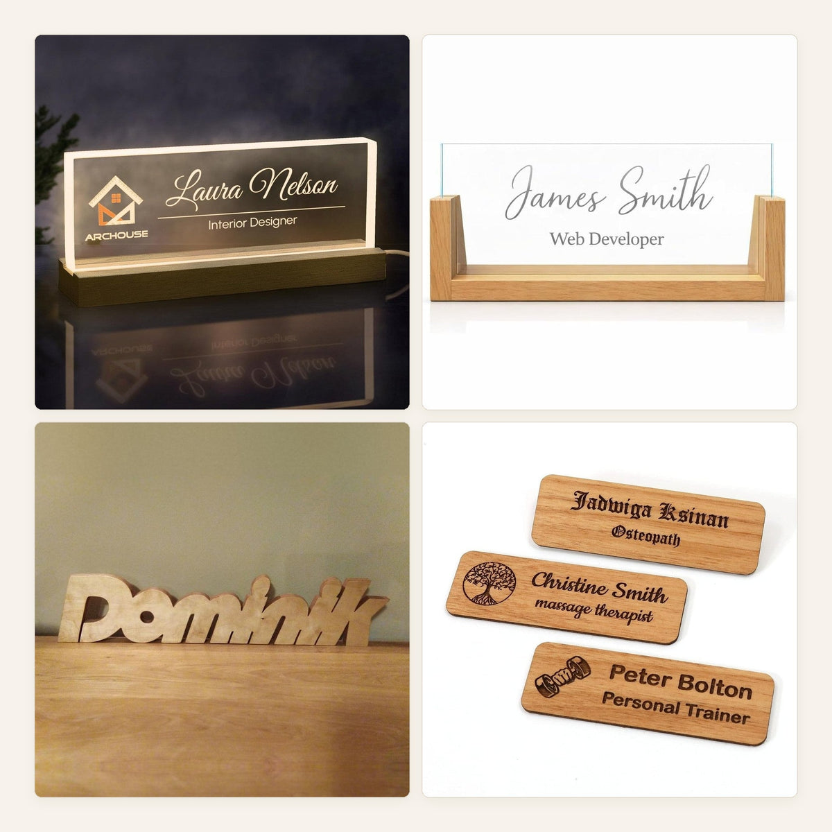 Signs & Displays – sample products