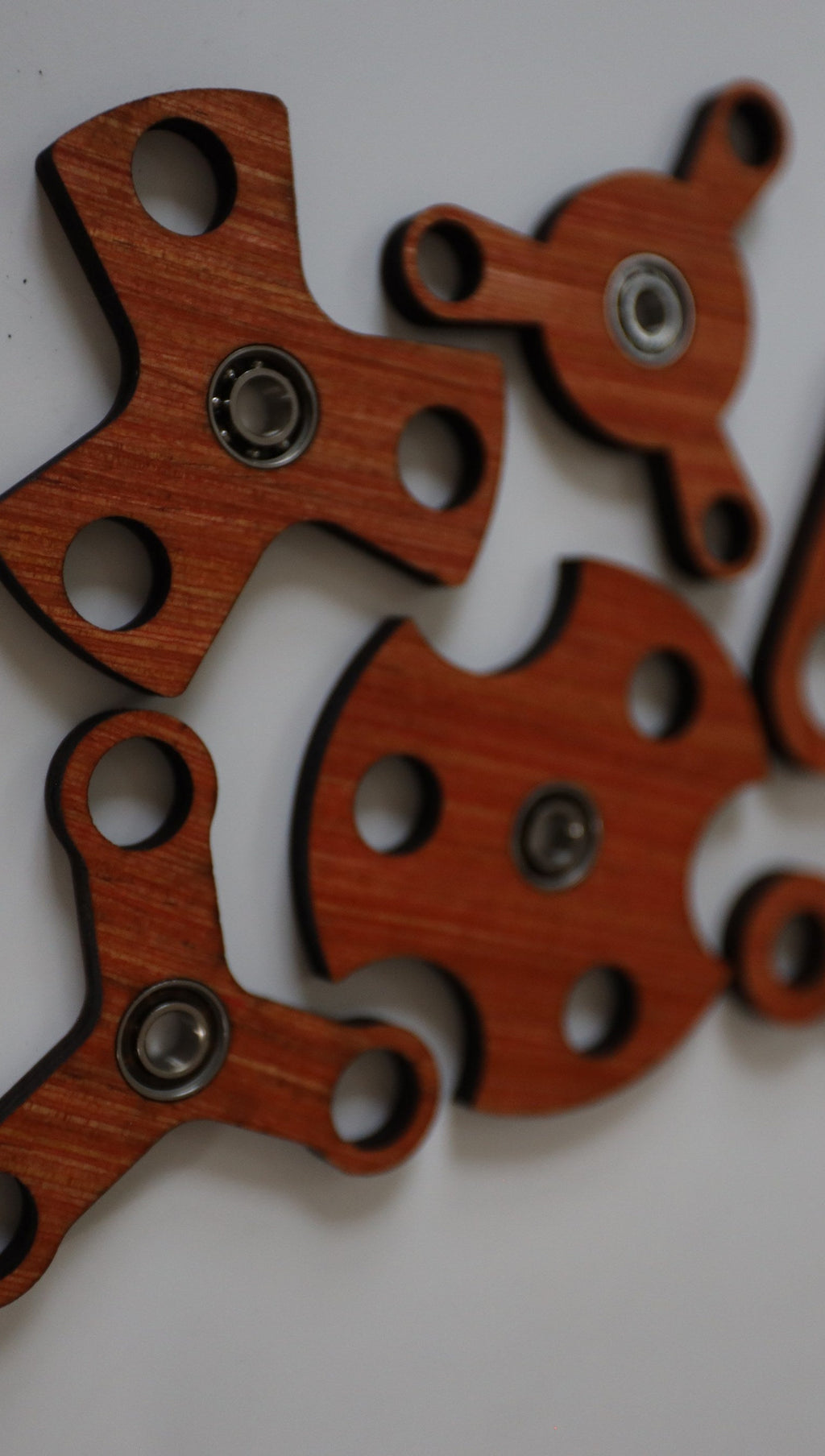 Wooden fidget spinners, 3 mm set