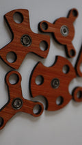 Wooden fidget spinners, 3 mm set