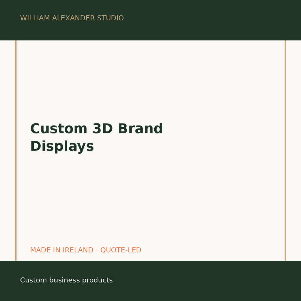 Custom 3D Printed Brand Displays