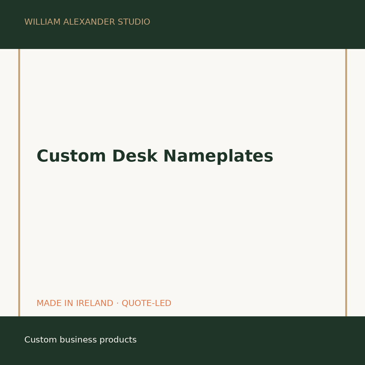 Custom Desk Nameplates