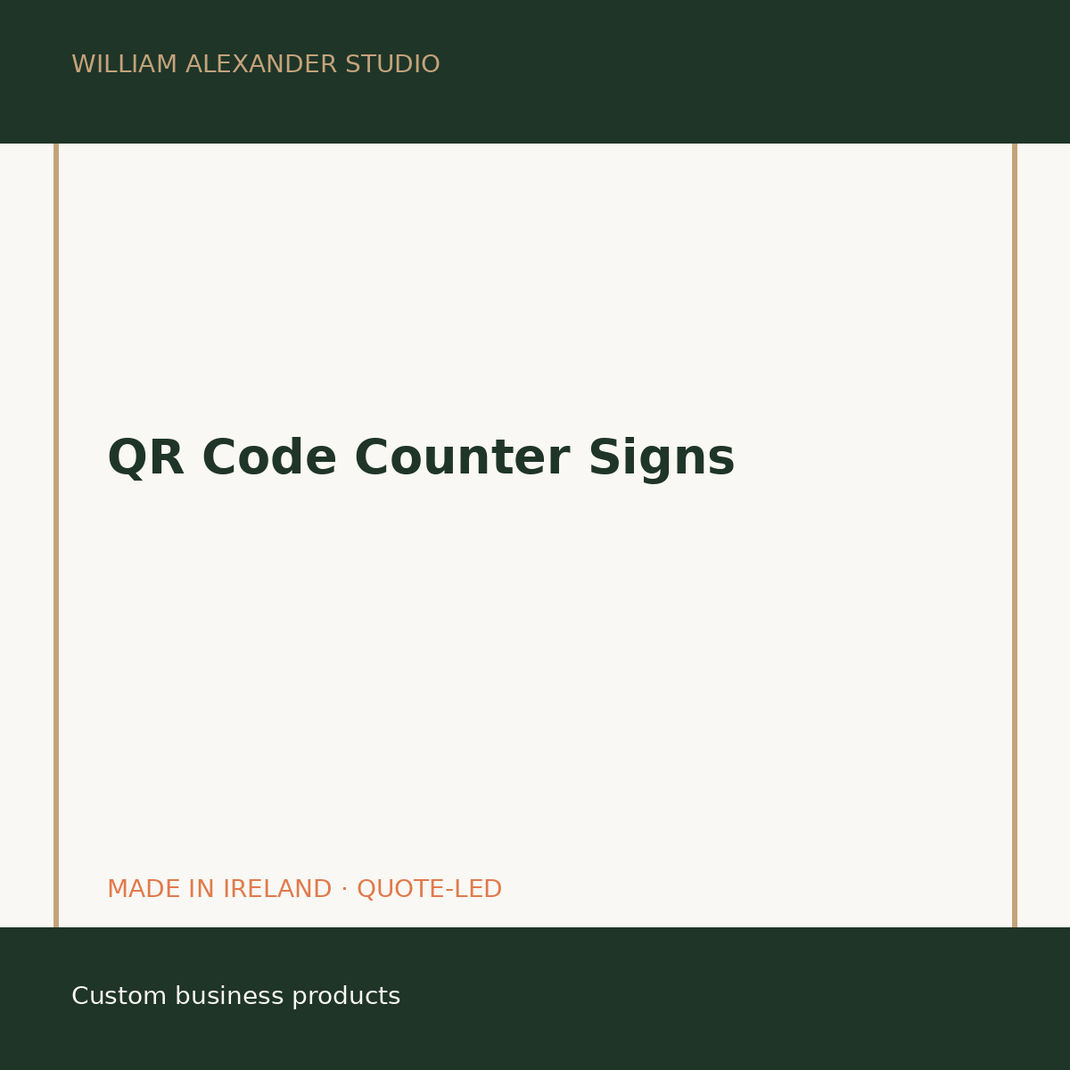 QR Code Counter Signs